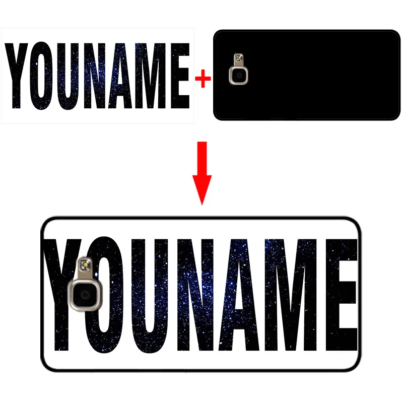 mosirui For samsung galaxy A3 A5 A7 2016 A310 A510 A710 Personalized Customized DIY Name Photo Cover Case Colorful Black | Мобильные