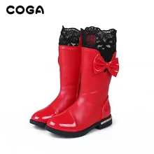 2017 version de la version Coréenne de la bottes dentelle plus de velours fille coton chaussures de neige bottes marée bottes