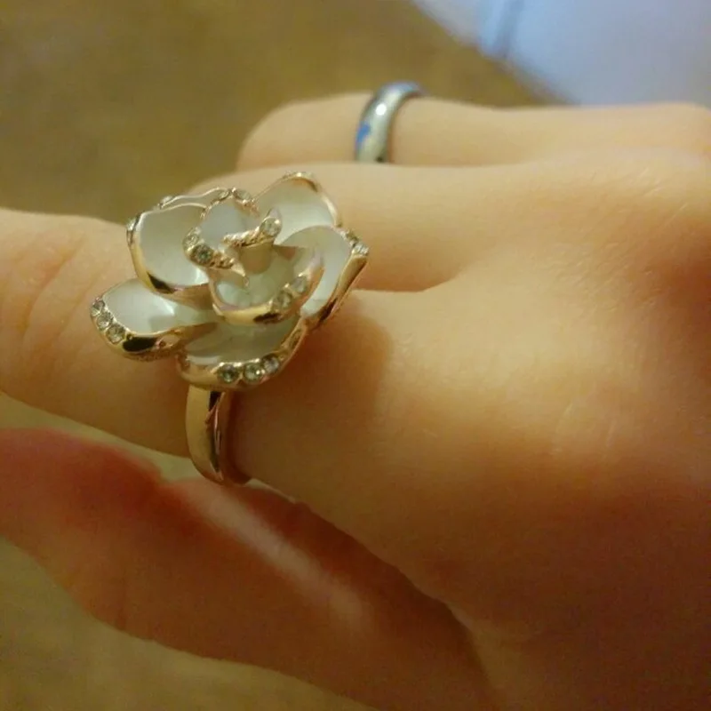 Rinhoo, Новое поступление, Брендовое, 3 цвета, кольцо в виде цветка розы для женщин, подарок, ювелирные изделия, вечерние, антиаллергенные кольца# RG91526