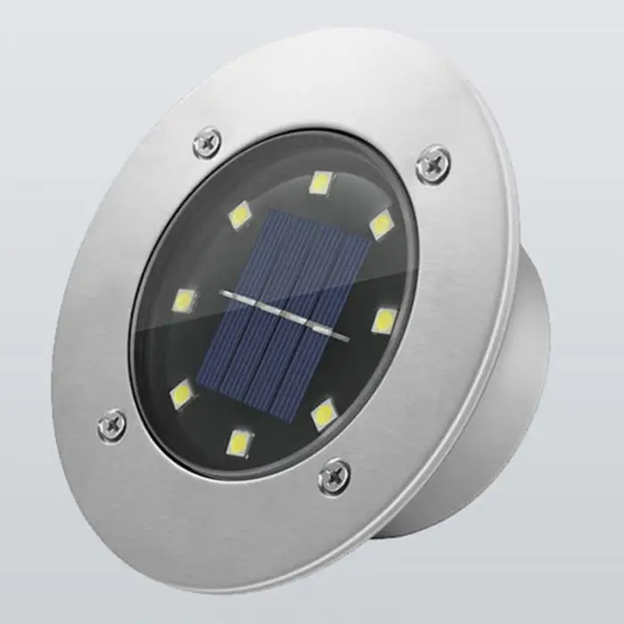 Jardim ao ar Lâmpada de Assoalho Led à Prova Solar Dwaterproof Água Enterrado Livre Casa Luzes Solares Tsh Loja Luz 9 Luzes e Iluminação