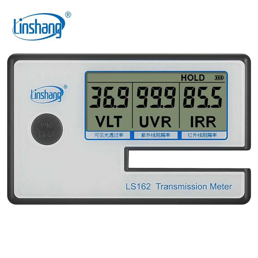 Linshang LS162 Portable Transmission Meter for Solar Film Glass Window Tint with VL Transmittance UV IR Rejection Blocking Rate Linshang LS162 Portable Transmission Meter for Solar Film Glass Window Tint with VL Transmittance UV IR Rejection Blocking Rate