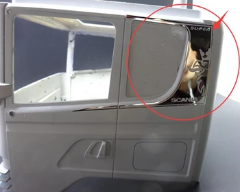 

Tamiya scania actros car shell side plate metal chroming sticker for 1:14 scale remote control model truck R620 56323