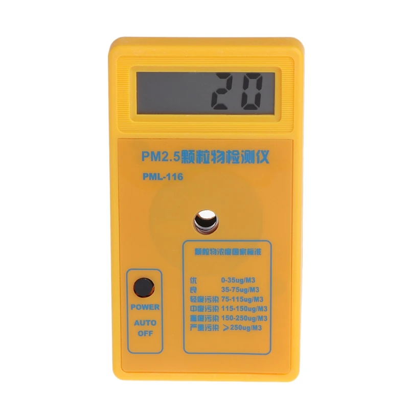 

PM2.5 Particle Detector Haze Dust Air Quality Monitoring Analyzer Meter Sensor 12x7x2cm