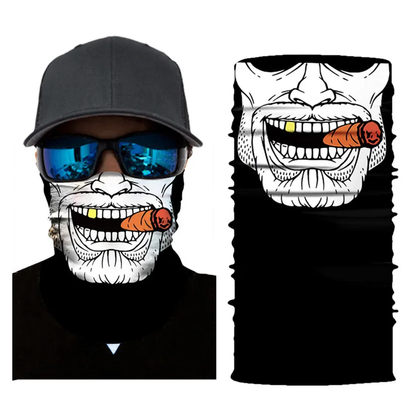 Cycling Face Mask Halloween Unisex Balaclava bicycle Mask Neck Tube Seamless Bandanas Moto Ski Mask Ghost Scarf Headband #2o01 (7)
