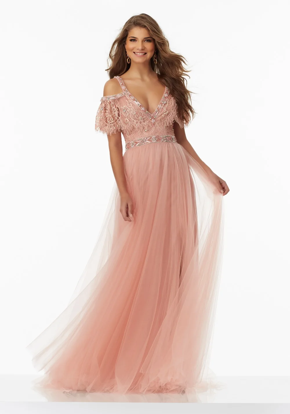 boho evening gown