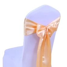 1 шт., повязки на стул, свадебные украшения, атласные ленты 275*18 см, сатиновые ленты на стул, галстук-бабочка для гостиницы, свадьбы, банкета
