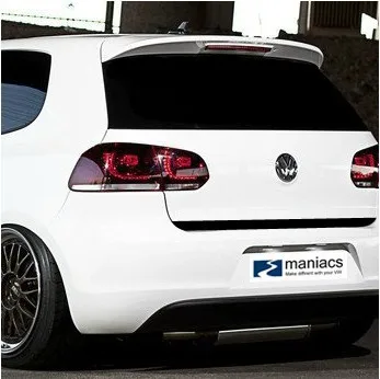 

Aliauto Car-styling Carbon fiber vinyl sticker tail trunk car stickers shaped version Accessories For volkswagen golf 6 GTI R20