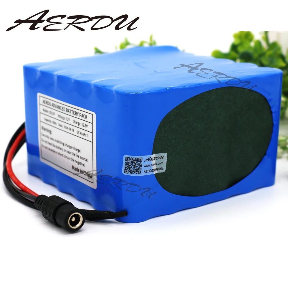 AERDU 3S12P 12V 30Ah 60A BMS 500 ватт 11,1 V 12,6 V литий-ионный аккумулятор для инверторного шахтера грыжи лампа Солнечный уличный светильник