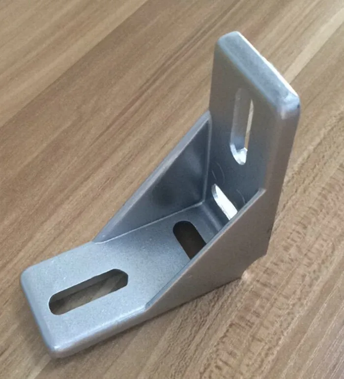 Zn Alloy Gusset Element corner fitting angle 40 x 80 L connector