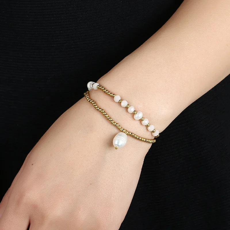 

4 colors Fashion women vintage anklets chains Champagne,new handmade braided ethnic foot chains,Nature pearls ethnic anklets