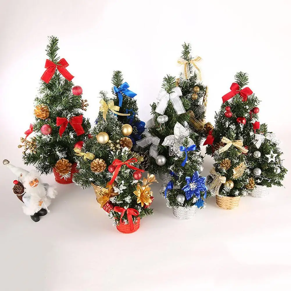 Год Мини искусственная Рождественская елка Oval украшение рождественских подарков небольшой моделирование завод