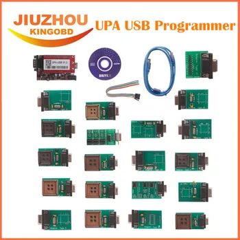 

Top 2016 Free Shipping Professional New UPA USB Programmer V1.3 with Full Adaptors Green Color with NEC Function Best Quality