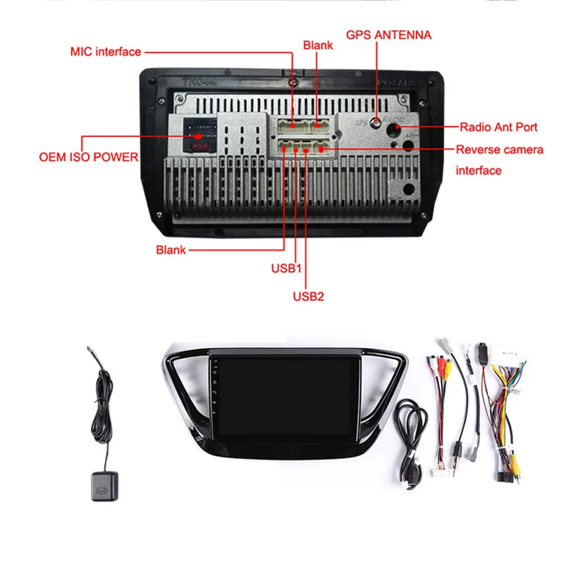 Discount 2.5D Android 8.1 Car DVD GPS For Hyundai Verna Solaris 2017 2018 2019 Car Radio Video Player head unit Navigation with wifi BT 5