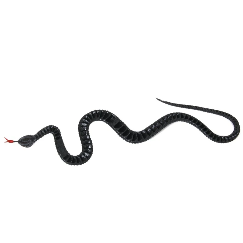 

Rubber Snake Pretend Trick Toy Garden Props A lifelike Snake Toy with Tongue Stick Out