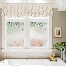 Статическая пленка для окон, матовая, непрозрачная, для конфиденциальности, витражная наклейка, домашний декор, цифровая печать, BLT210, Eden, весна