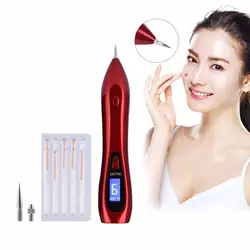 Профессиональный Электрический удаления пятен Золотое перо кожей Веснушка бородавок татуировки ЖК-дисплей Дисплей Красота устройств с