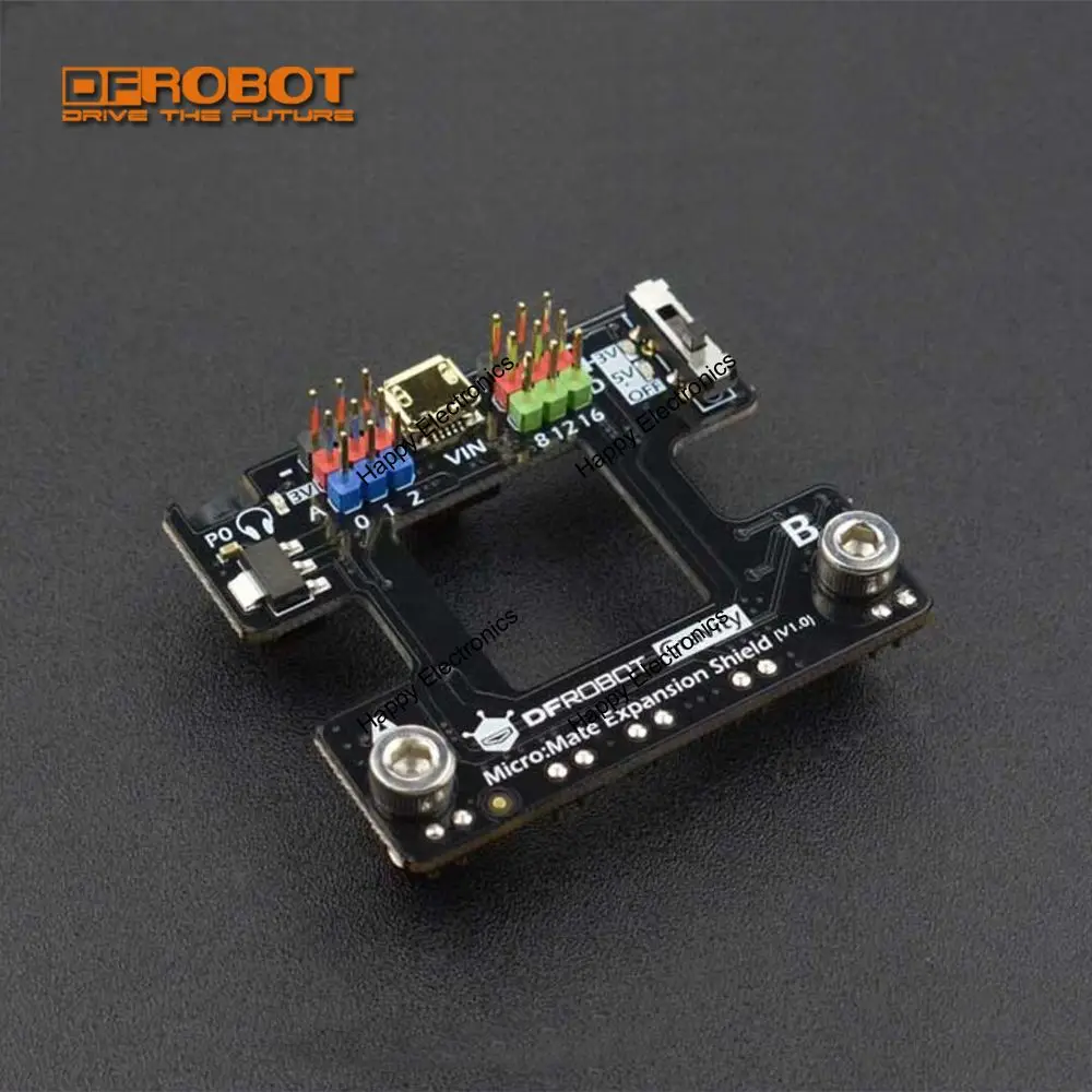 Плата расширения DFRobot Micro:Mate Mini I/O для micro:bit 5 В/3 3 В совместима с гравитационными
