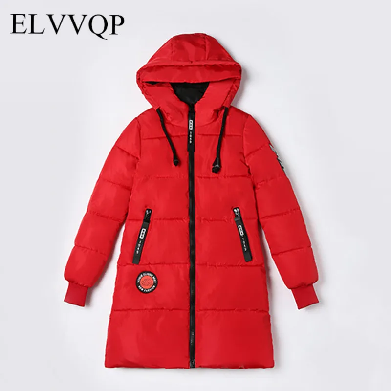 Winter Jacket Women Plus Size Vintage Jackets And Coats Female Cotton Padded Long Parkas Mujer 2018 Korean Hooded Coat NW491