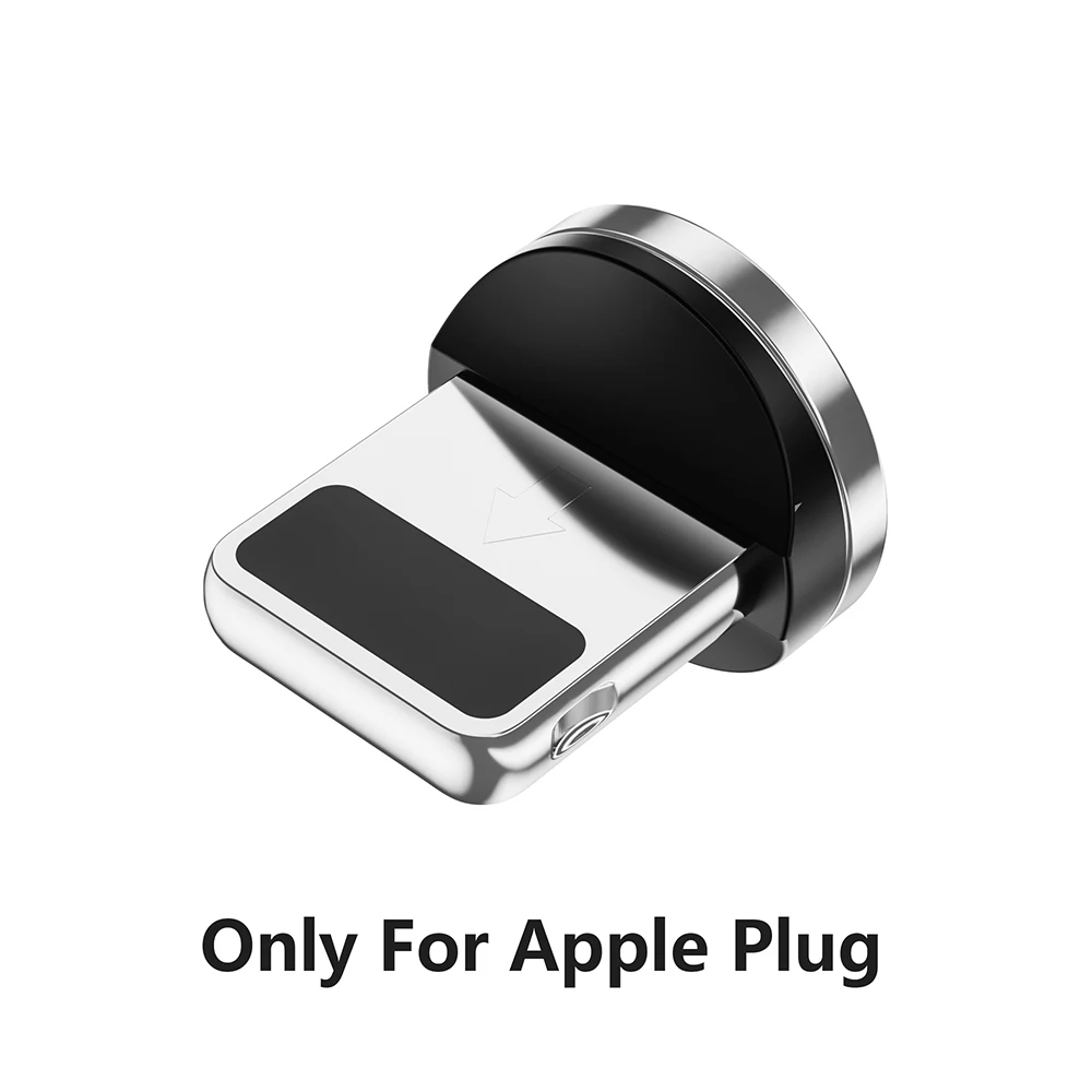 ZRSE Магнитный Micro USB кабель для iPhone XS Max XR X 8 7 Plus type C кабели 3 в 1 светодиодный USB-C мобильный провод для зарядного устройства для Redmi - Цвет: Only Apple Plug