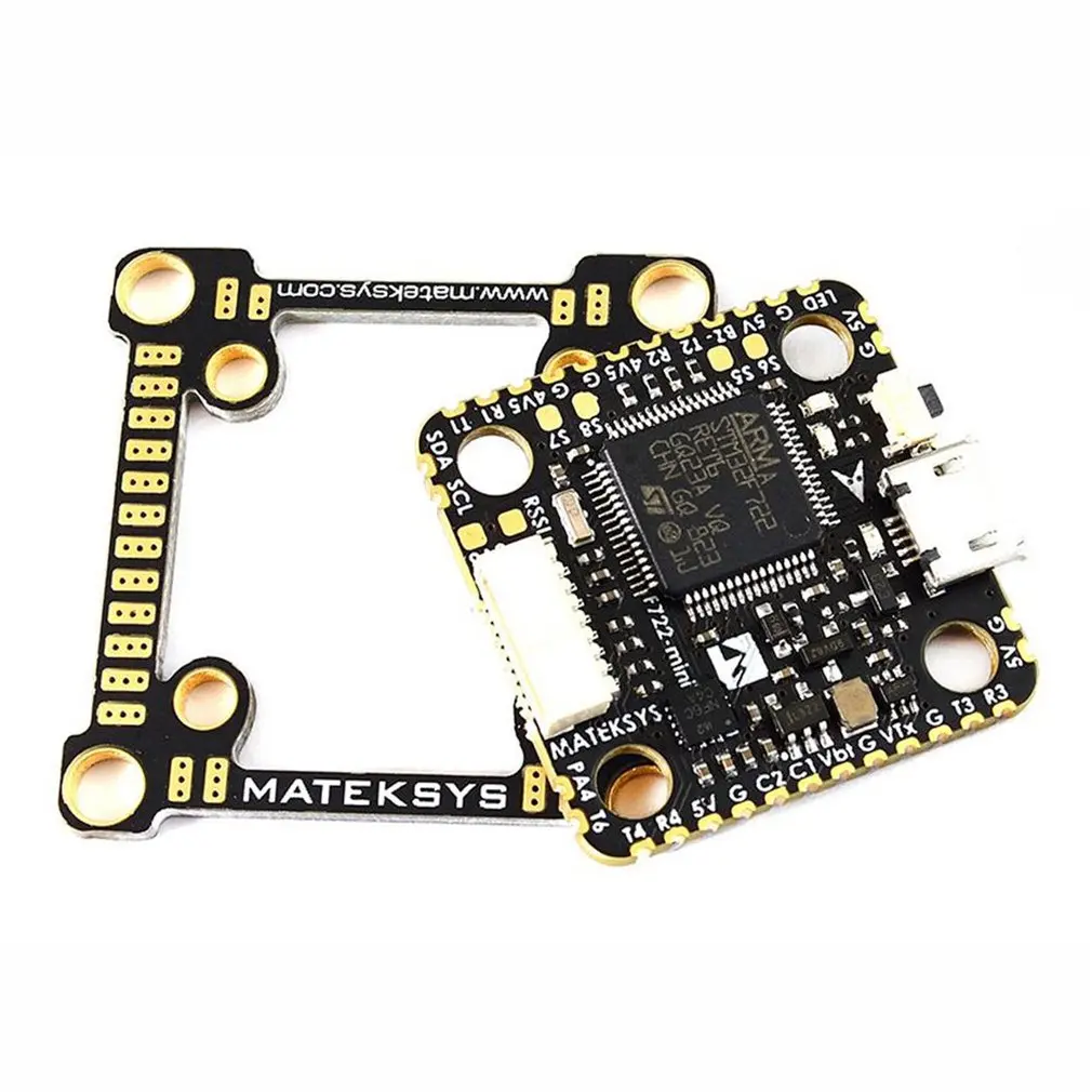 

Matek System F722-mini Flight Controller convertible 20mm to 30.5mm mounting 2~8S STM32F722 FC with OSD for DIY FPV Racing Drone