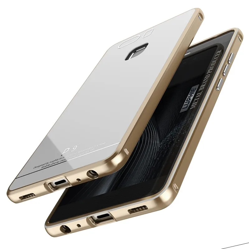For huawei P9 case tempered glass cover metal bumper (10)
