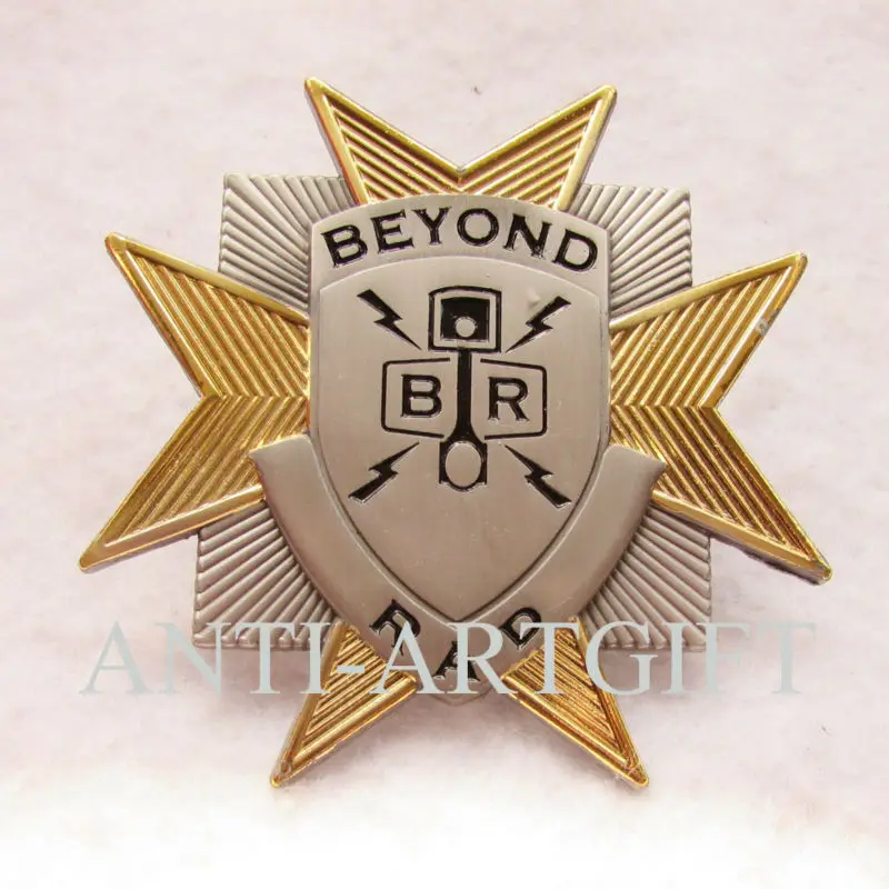 

Customized double plated gold and matte silver car badge die struck soft enamel craft