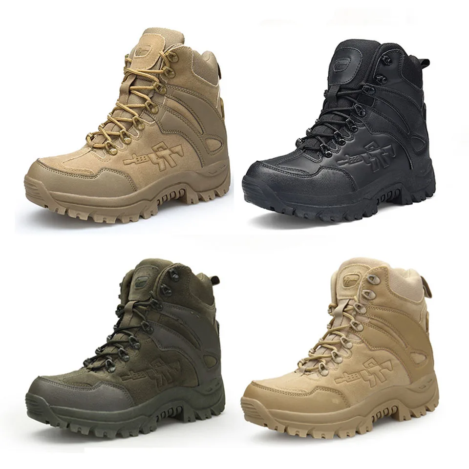 

Ultralight combat boots special Leather Waterproof Tactical Desert Combat Boot Men's Army Work Shoes 36-46 EU