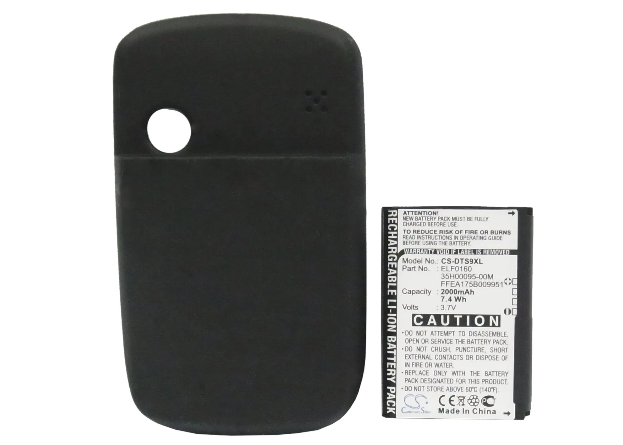 

Cameron Sino 2000mAh Battery for HTC Touch P3450, For Sprint MP6900, For UTStarcom MP6900, Vogue, For Verizon Touch XV6900