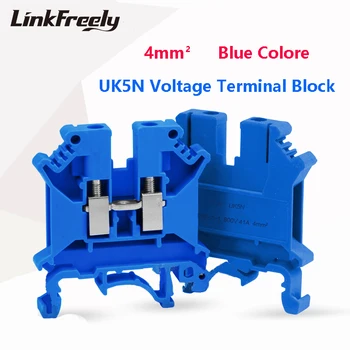 

UK5N 100pcs Blue Wire Screw Terminal Connector UK1.5 UK2.5 UK3N UK6N UK10N UK16N UK25N -240N Faston Splice Crimp Terminal
