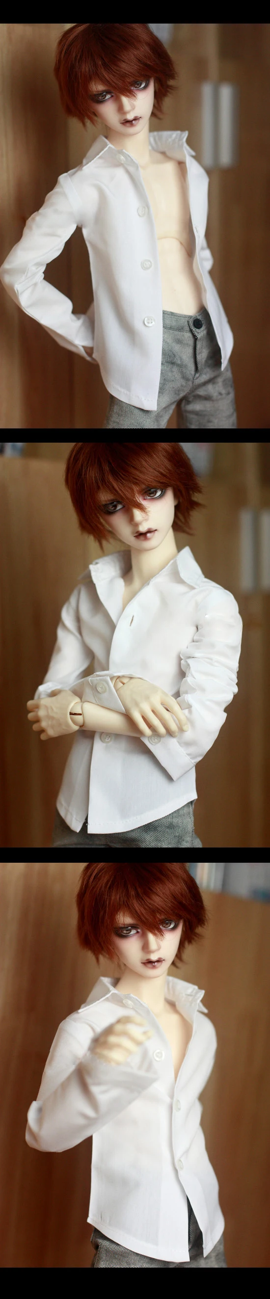 BJD куклы colthes белый классический подходящая ко всему рубашка для 1/3 1/4 BJD DD SD MSD MDD SD17 SSDF дядя аксессуары для кукол