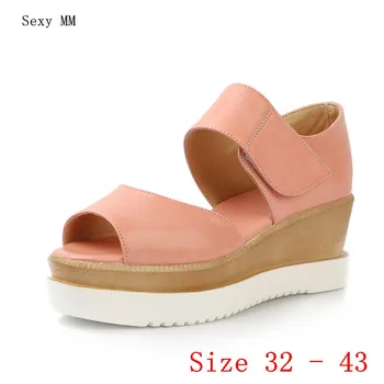 

Slides Platform Sandals Women Shoes Summer Wedges Gladiator Sandals Woman High Heels Sandals Small Plus Size 32 33 - 40 41 42 43