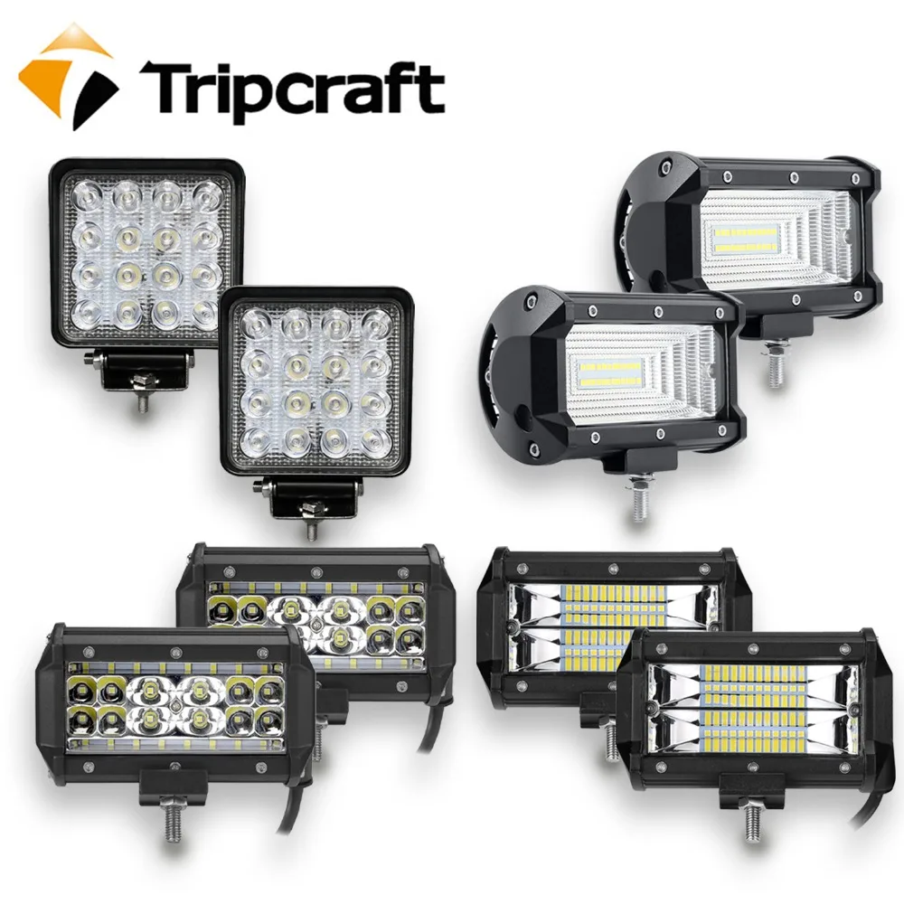 

5" 4" LED Work Light 12V 24V Car Driving Lamp SPOT FLOOD COMBO beam auto headlight for Offroad motorcycle truck ramp ATV SUV UAZ