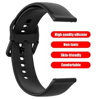 

Adjustable Silicone Watchband Bracele For Samsung Galaxy Watch Active R500 Replacement Wacch Bands L/S Size