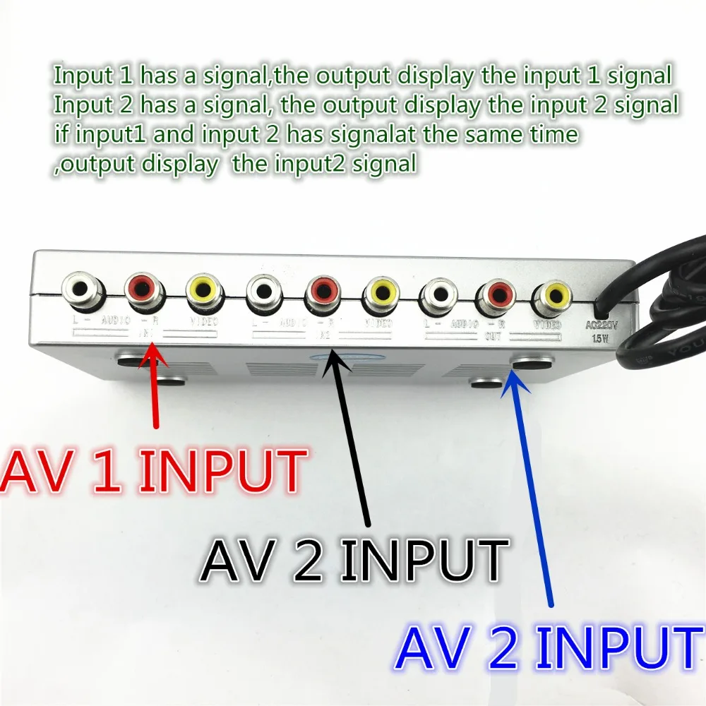 Seebest SB A21VA 220 В Аудио Видео автоматический переключатель AV Переключатель 2