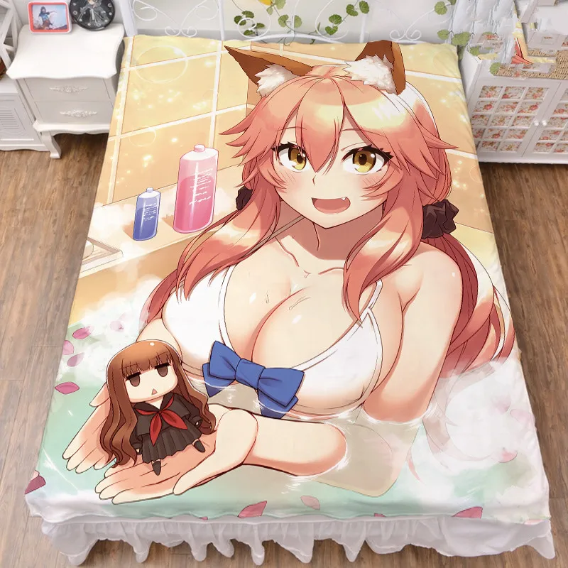 Аниме Fate/EXTRA Fate/Grand заказ FGO сексуальная девушка tamamo no Mae Caster простыня молочное волокно и одеяло летнее одеяло 150x200 см