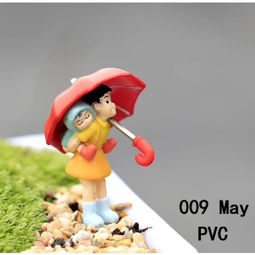 Micro Fairy Garden Figurines Miniature Desktop Decoration Terrarium Succulents Anime My Neighbor Totoro Action Figures Gift DIY - Цвет: 009 pvc