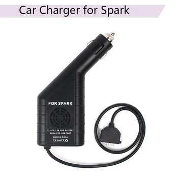 

2 in 1 Adapter Intelligent Car Charger Battery Power for DJI SPARK Remote Controller USB Port Aircraft Part Drone Accessories