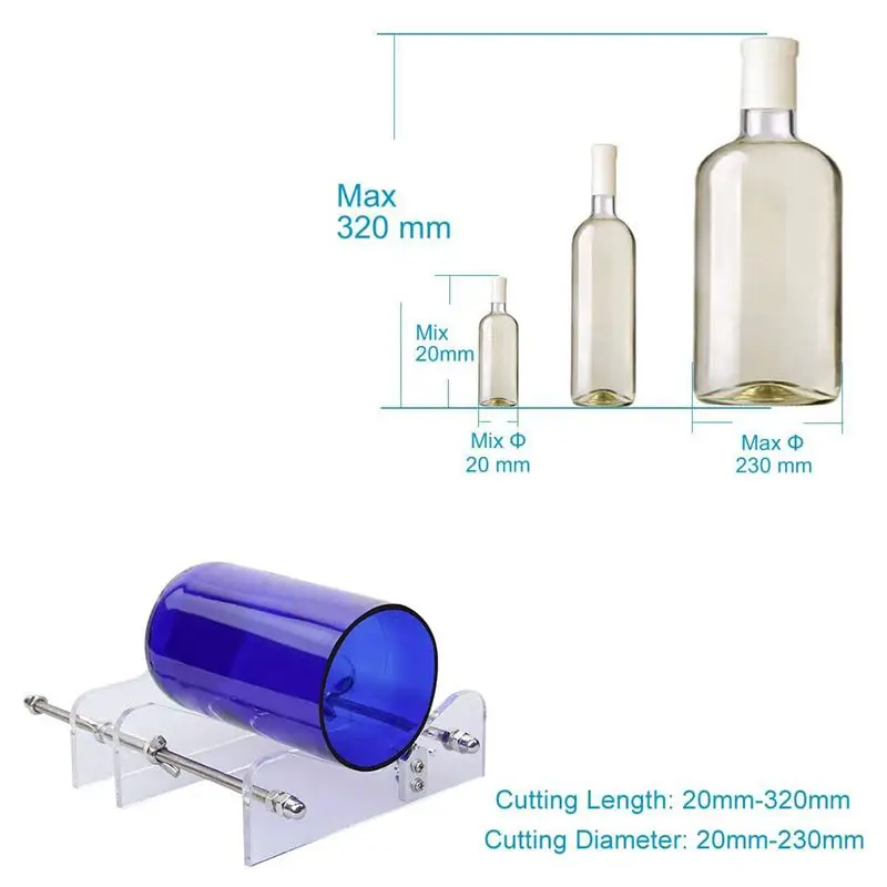 Стекло бутылку Резак Профессиональный инструмент для бутылок резки Стекло бутылки-резак Diy Cut станков вино пиво