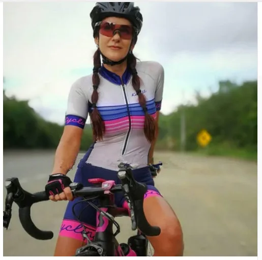

2019 Pro Team Triathlon Suit Women's Cycling Jersey Skinsuit Jumpsuit Maillot Cycling Ropa ciclismo set pink gel pad 070
