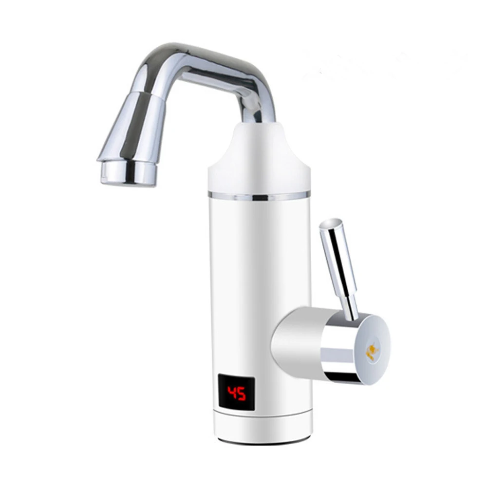 

Digital display hot water faucet electric hot water faucet hot household kitchen electric water heater EU plug new