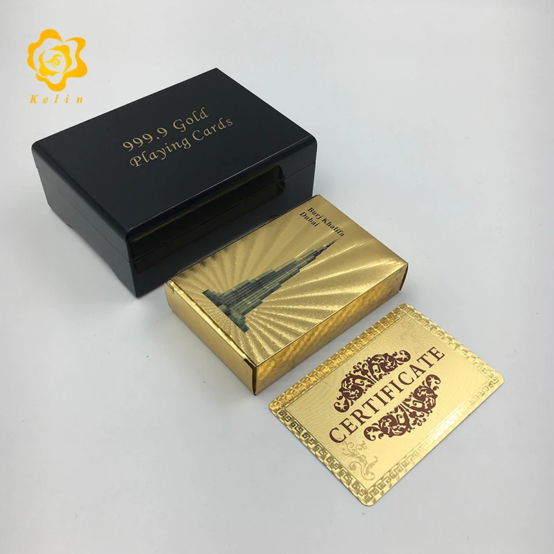 Buy Luxury Colored 24K Gold Playing Cards Dubai Style