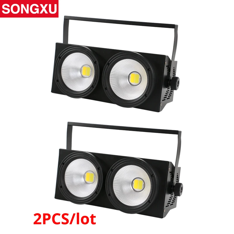 

2 Eyes LED COB Blinder Light 2x100W Stage LED Audience Light for Stage TV Studio Church Party 2pcs/lot/SX-COB200
