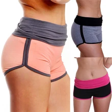 Женские шорты для йоги, женские спортивные беговые шорты для йоги, укороченные Леггинсы, короткие штаны, Стрейчевые брюки#4JU24