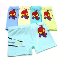 5 шт./лот; трусы-боксеры для мальчиков; детское нижнее белье с рисунками трусы для мальчика дышащий хлопковый Мягкий Топ-бюстгальтер нижнее белье с рисунком из мультфильма трусы нарядный От 5 до 13 лет