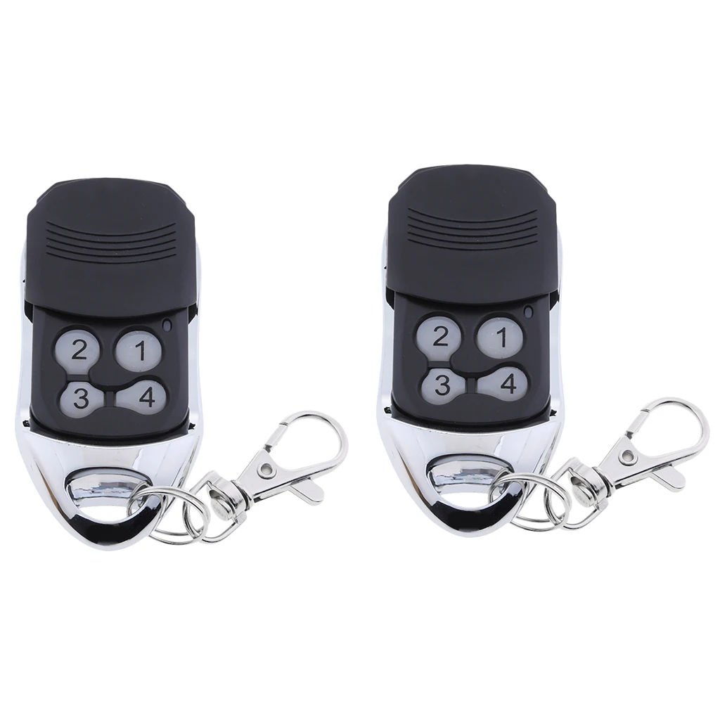 2pcs Premium 433.92 MHz Keyless Garage Door Remote Cloner Transmitters for Nice Flor-S FLO1-RS FLO2-RS