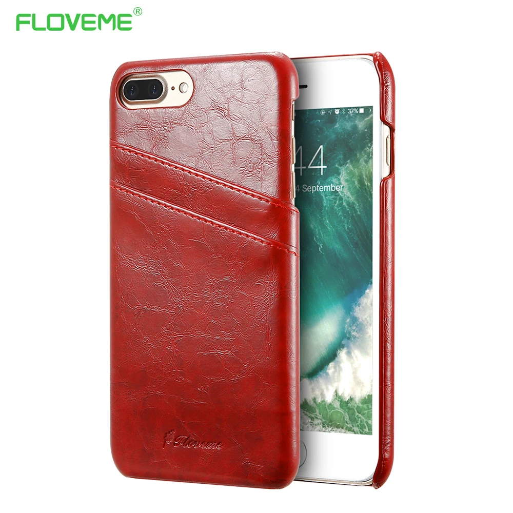 FLOVEME Retro Grease Glazed Cases for iPhone 7 6 6s Plus 5s Leather