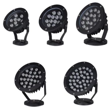 LED Garden Lamp 3W 6W 9W 12W 15W 18W 24W 36W Outdoor Round Lawn Landscape Lamp 12V 24V AC85-265V IP66 Outdoor LED Lawn Lamp