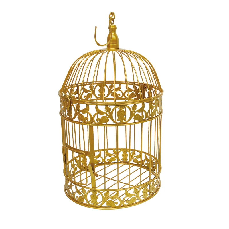 Jaula de hierro clásica para pájaros, jaula decorativa antigua, grande,  hecha a mano, para decoración de boda, Envío Gratis|Nidos y jaulas para  pájaros| - AliExpress