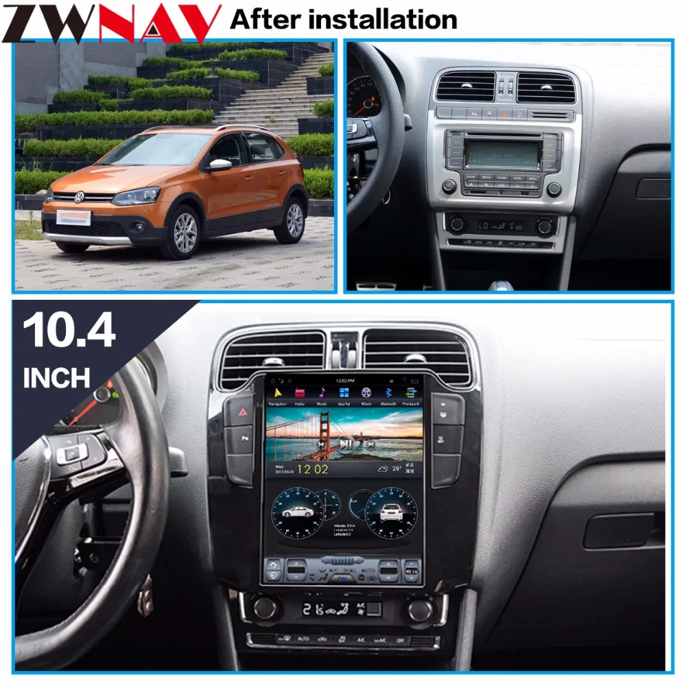 Excellent Tesla style BIG Screen Android 7.1 Car gps navigation Head unit For Volkswagen/VW Polo 2012+ radio multimedia stereo BT no dvd 5