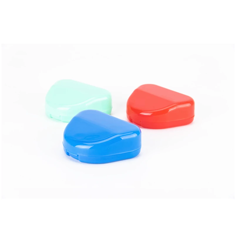 12 шт. зубных протезов Коробка треугольник Liplasting коробка для хранения зубных протезов для ванной чехол зубные пластиковые для ванной чехол